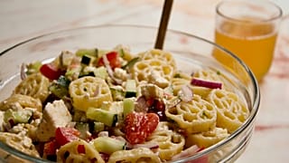Refreshing pasta salad from Italy