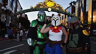 Des visiteurs du salon Comic-Con International de San Diego, jeudi 20 juillet 2023.