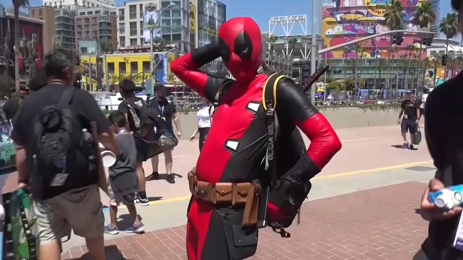 Deadpool at San Diego Comic-Con.