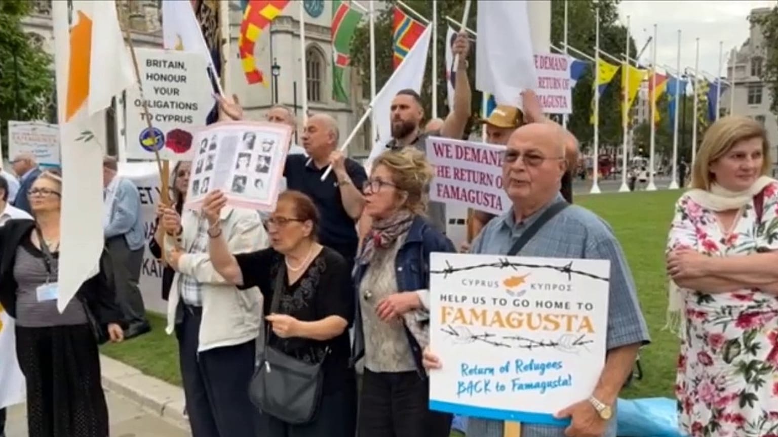 20/7/2023, Famagusta protest UK