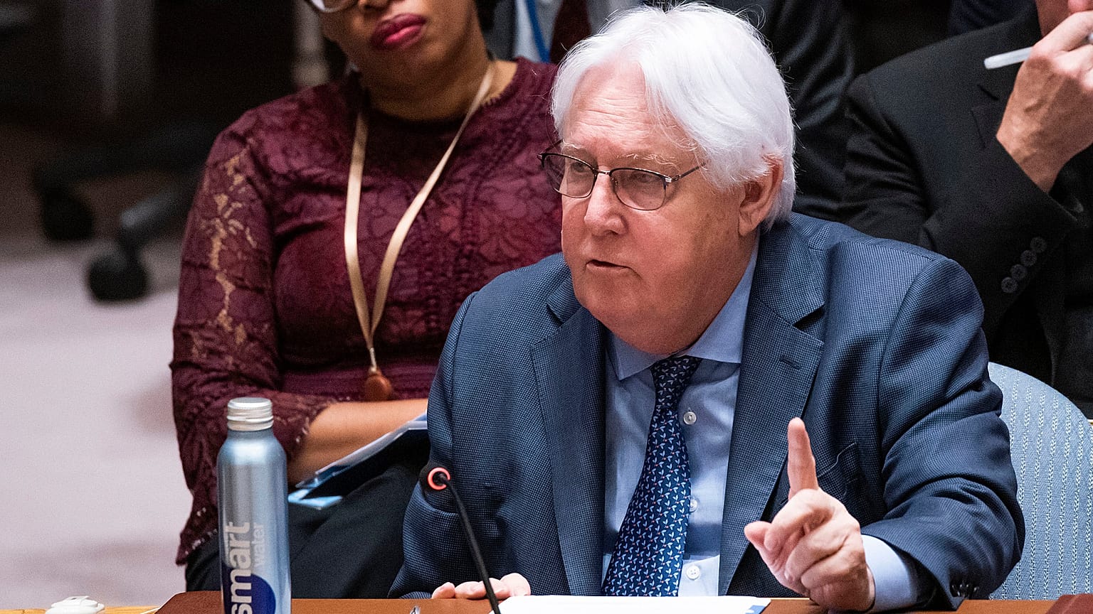 UN-Nothilfekoordinator Martin Griffiths bei einer Sitzung in New York