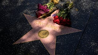 Wreath placed on Tony Bennett's Hollywood Walk of Fame star.