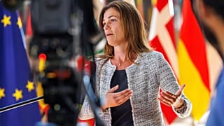 Varga Judit távozó igazságügyi miniszter Brüsszelben