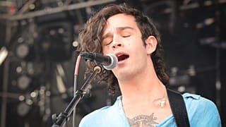 Matty Healy, lead singer of The 1975, performs at The Governors Ball Music Festival at Randall's Island Park on June 6, 2014 in New York