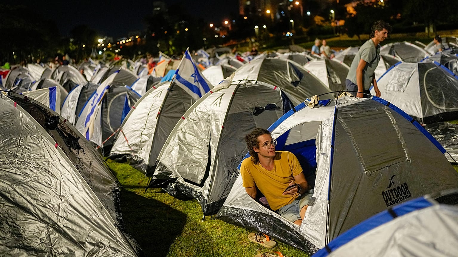 I manifestanti a Gerusalemme