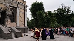 Vor der Kathedrale wurde am Sonntag, 23. Juli, eine Messe veranstaltet