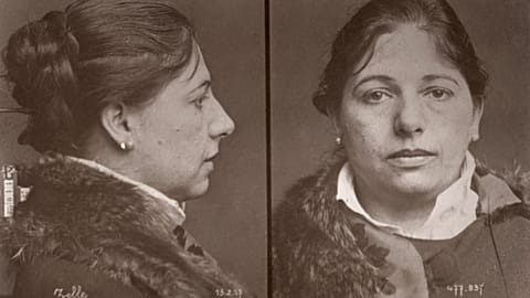 Mata Hari's mug shot, taken on 13 February, 1917