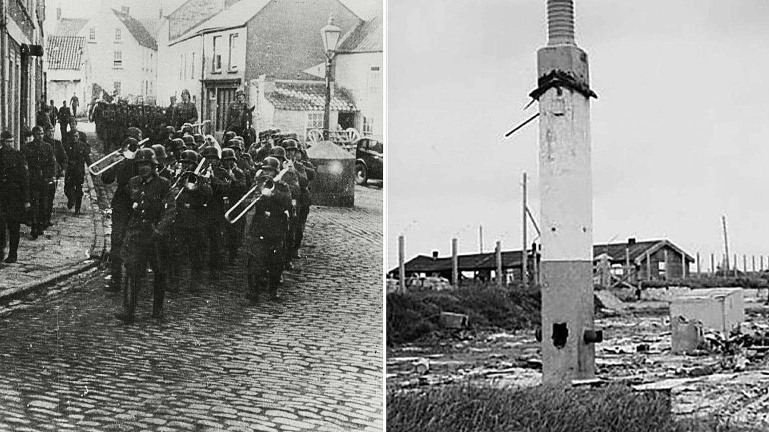 Alderney a náci megszállás idején és után