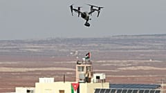 صورة أرشيفية لطائرة مسيّرة بسماء الأردن
