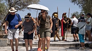 Menschen in Athen