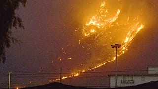 Incêndio nos arredores de Palermo