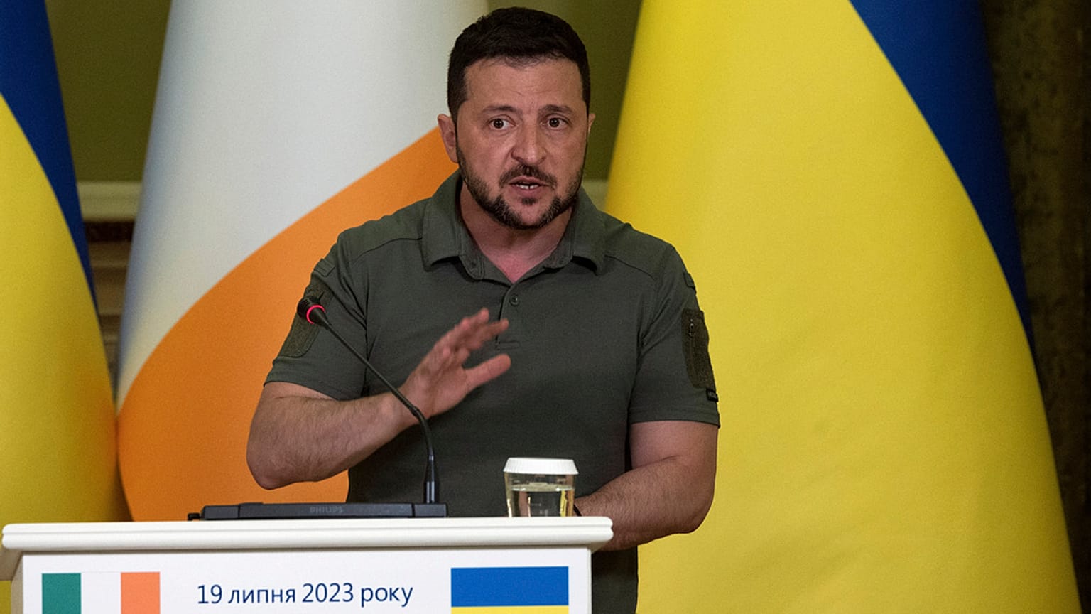 El Presidente de Ucrania, Volodímir Zelenski.