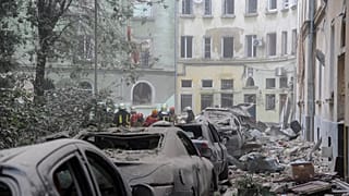 Korábbi, júliusi rakétatámadás okozta károk Lviv városában / Képünk illusztráció