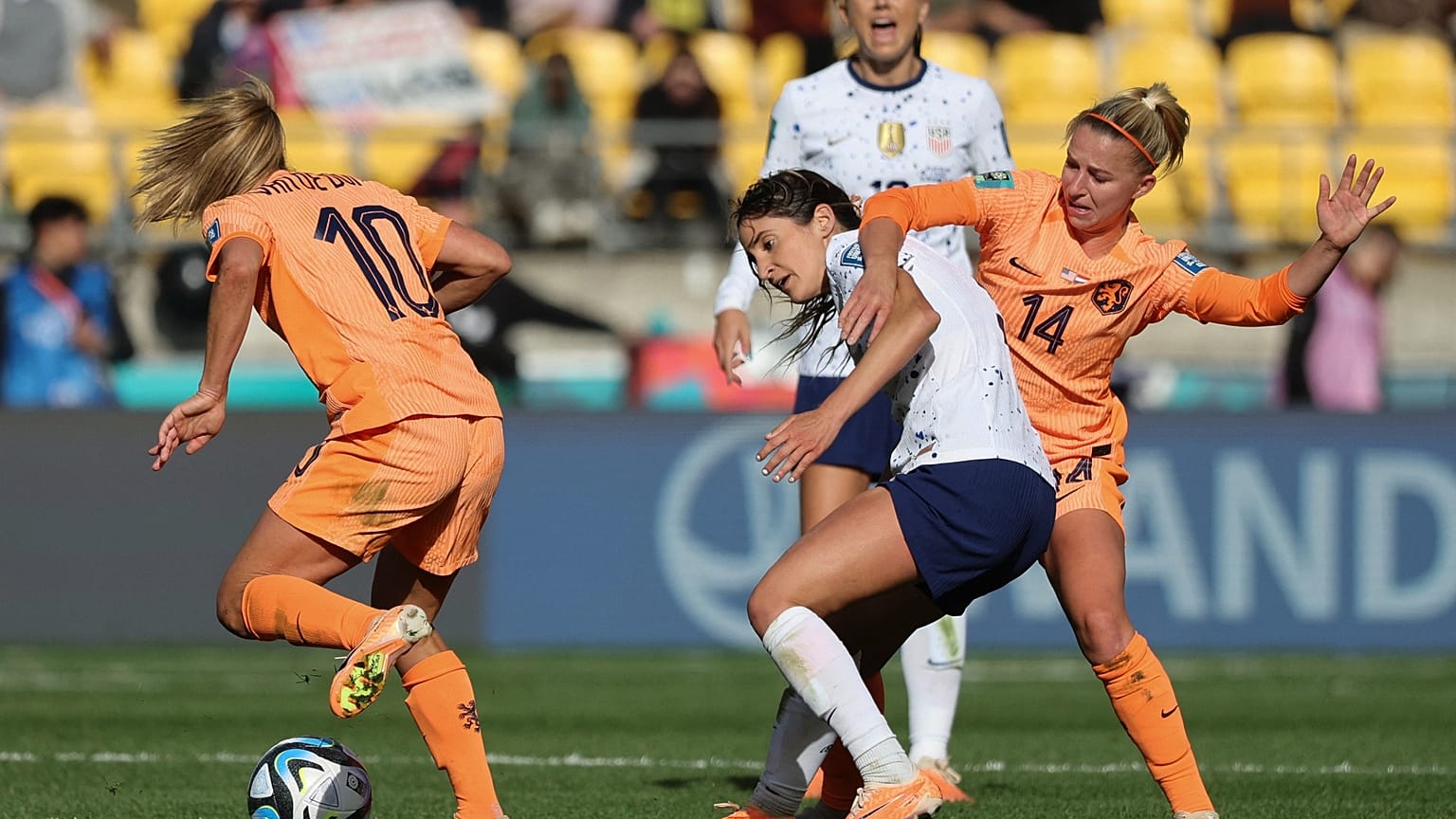 Match opposant les Etats-Unis et les Pays-Bas au Wellington Stadium - 27 juillet 2023