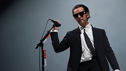 Matty Healy of the 1975 performs at the Reading Music Festival, England, Sunday, 28 August 2022.