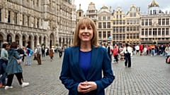 Host Méabh Mc Mahon in the Grand Place of Brussels 