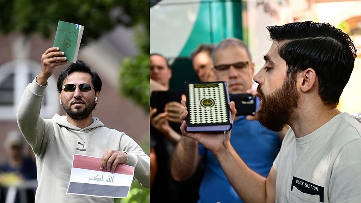 Demonstráció és ellendemonstráció Stockholmban