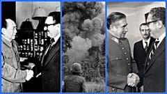 Kezet rázott Ma Ce-tunggal és Augusto Pinochettel, és utasítást adott Kambodzsa szőnyegbombázására