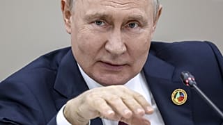 Vlagyimir Putyin a szentpétervári csúcson, 2023. július 27-én