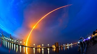 Starlink uydularını taşıyan SpaceX Falcon 9 roketi 23 Temmuz 2023'te Cape Canaveral Uzay Kuvvetleri İstasyonu'ndan fırlatıldı
