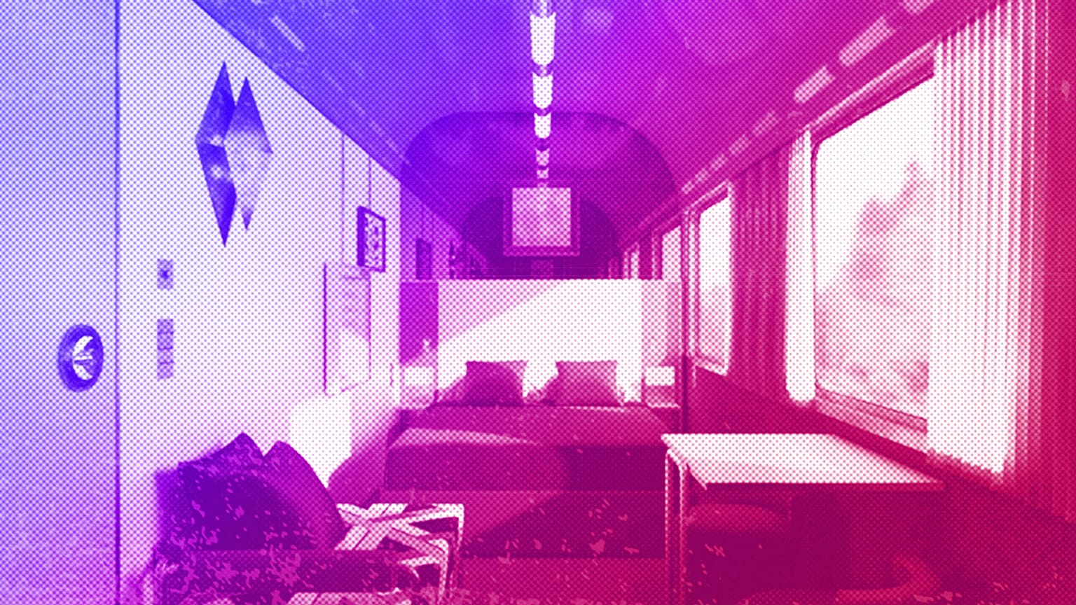 Rendering of the La Dolce Vita train interior by Dimorestudio for Orient Express, November 2022
