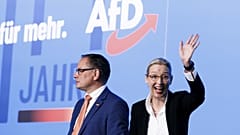 Tino Chrupalla és Alice Weidel, az AfD két társelnöke