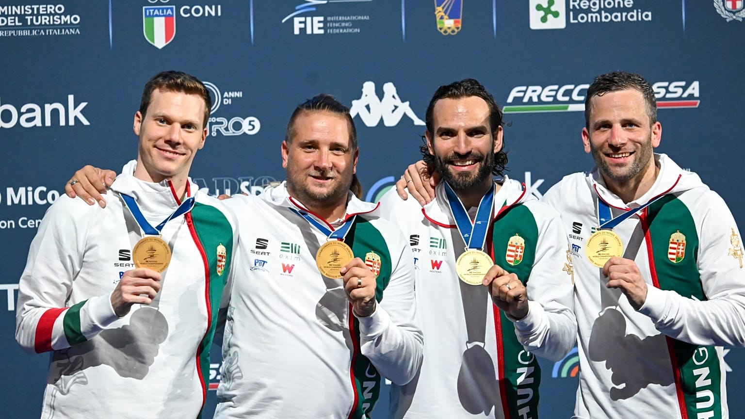 Szatmári András, Decsi Tamás, Szilágyi Áron és Gémesi Csanád Milánóban