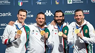 Szatmári András, Decsi Tamás, Szilágyi Áron és Gémesi Csanád Milánóban