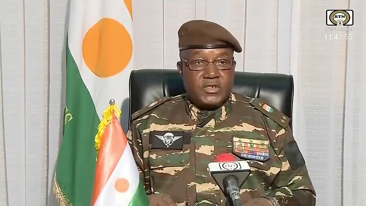 El general Abdourrahmane Tiani que dirige Níger tras el golpe de Estado 