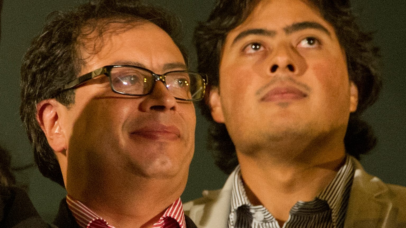 Präsident Gustavo Petro und sein Sohn Nicolas