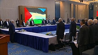 رئيس السلطة الفلسطينية محمود عباس في مصر