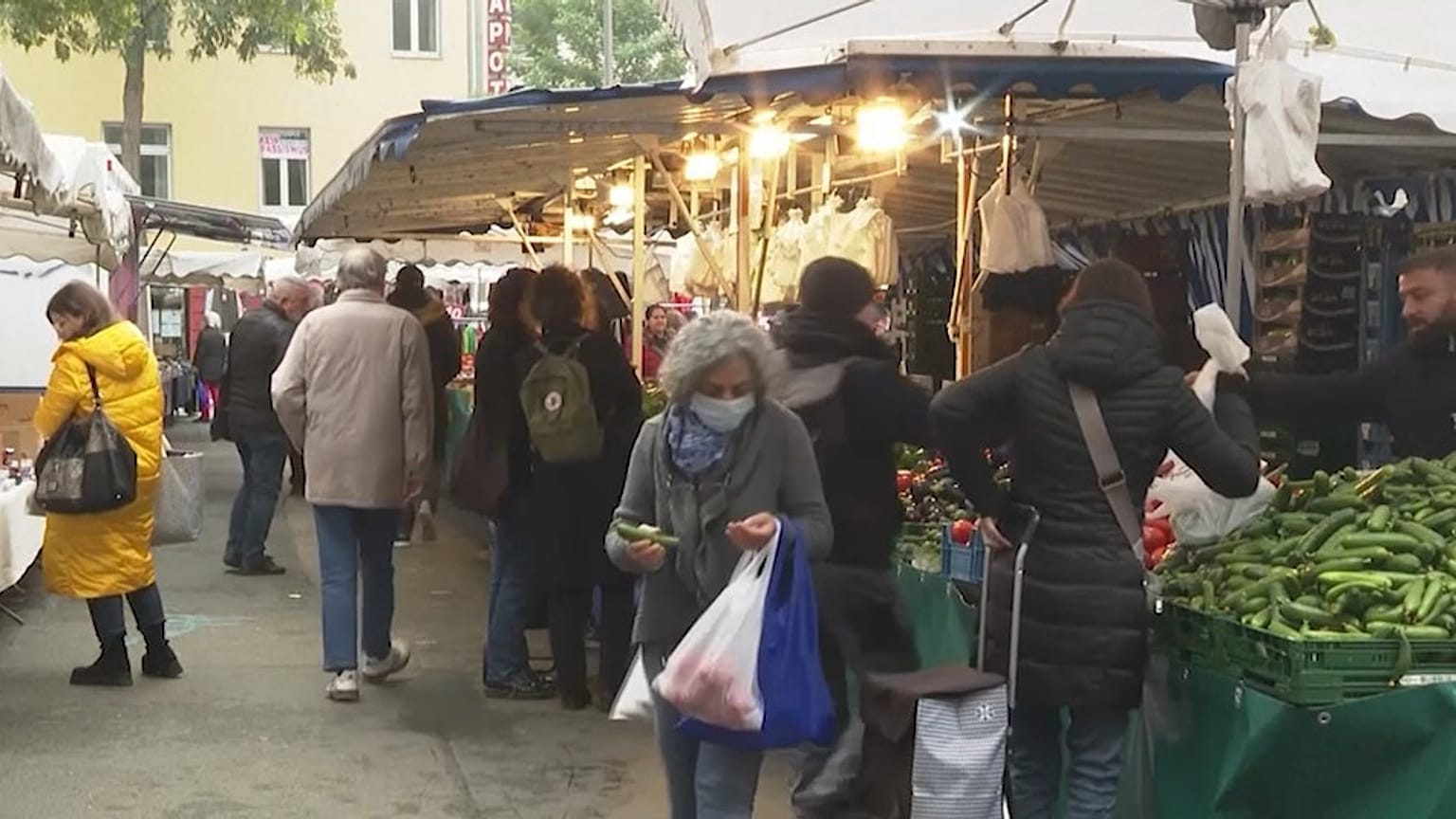 German food market.