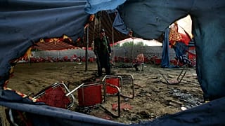 Hunderte Menschen waren auf der Veranstaltung in der Provinz Khyber Pakhtunkhwa.