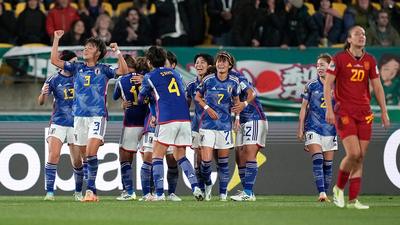 Japanischer Jubel in Wellington
