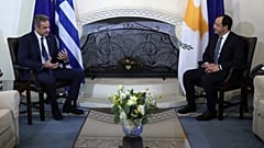 Συνάντηση Μητσοτάκη - Χριστοδουλίδη στη Λευκωσία
