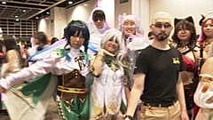 Cosplayeurs au salon Ani-com & Game Convention, à Hong Kong.