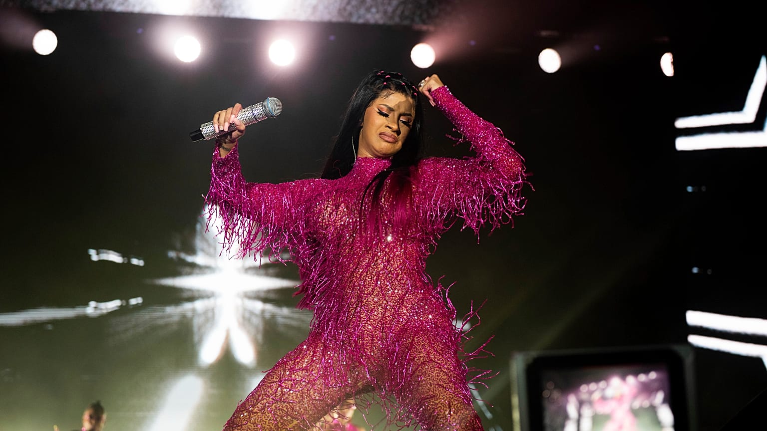 Cardi B performt auf der Bühne während Tag 1 der Music Midtown 2019, Samstag, 14\. September 2019\. 