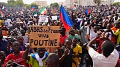 Manifestation à Niamey, le 30 juillet 2023