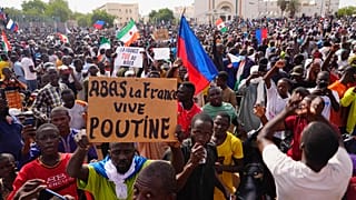 Manifestation à Niamey, le 30 juillet 2023