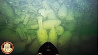 The Italian Carabinieri discovered the remains of an Ancient Roman cargo ship full of "amphorae."