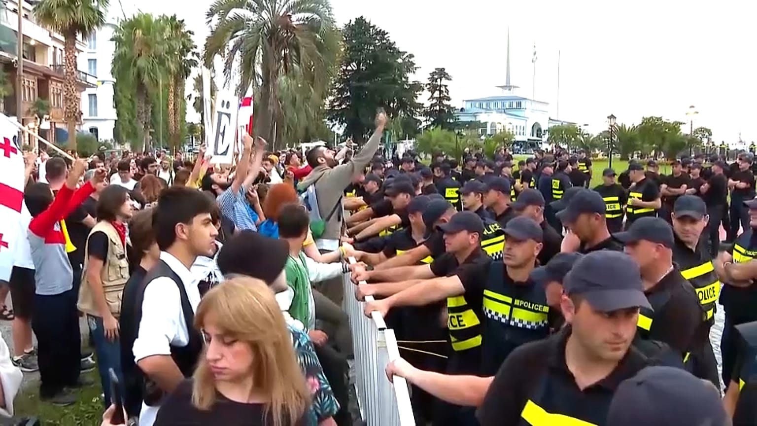 A polícia deteve 23 manifestantes