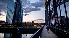 The European Central Bank is pictured in Frankfurt, Germany.