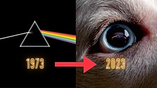 El original (izquierda) y la versión Redux de 2023 (derecha)