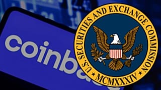 Coinbase ve SEC logosu