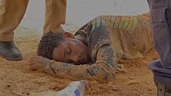 مهاجر غائب عن الوعي عثر عليه حرس الحدود الليبيون عند الحدود مع تونس