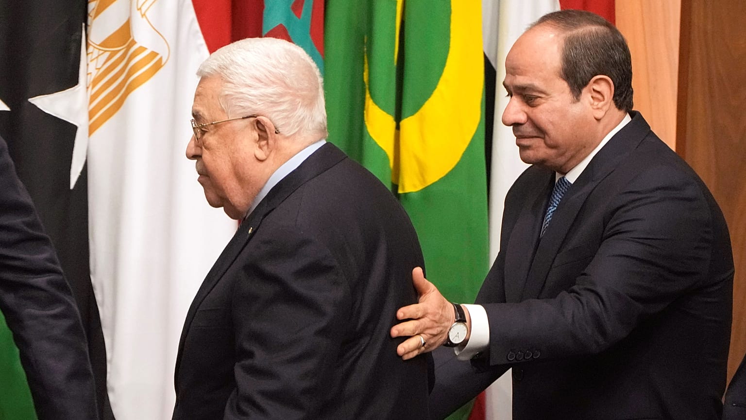 الرئيس المصري عبد الفتاح السيسي يستقبل نظيره الفلسطيني محمود عباس - 12/02/2023