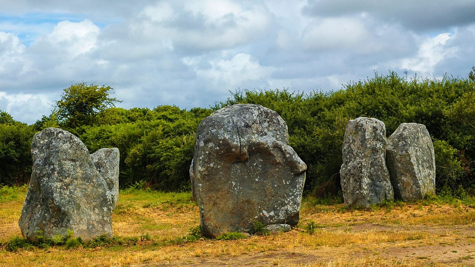 Carnac (Brittany, France): Menhir and dolmen