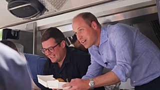 Prinz WIlliam als Burger-Koch