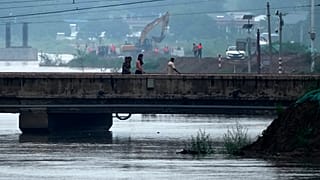 I danni dell'alluvione nella provincia di Hebei, in Cina 