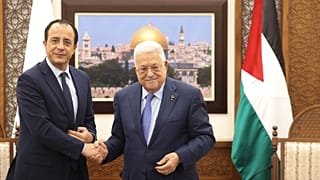 Νίκος Χριστοδουλίδης, Μαχμούντ Αμπάς